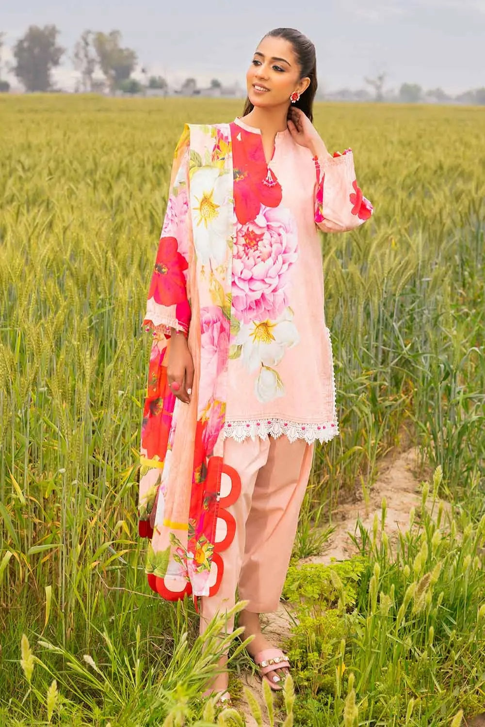 Gul Ahmed Lawn CL-42046B – Gul Ahmed 3-piece unstitched suit