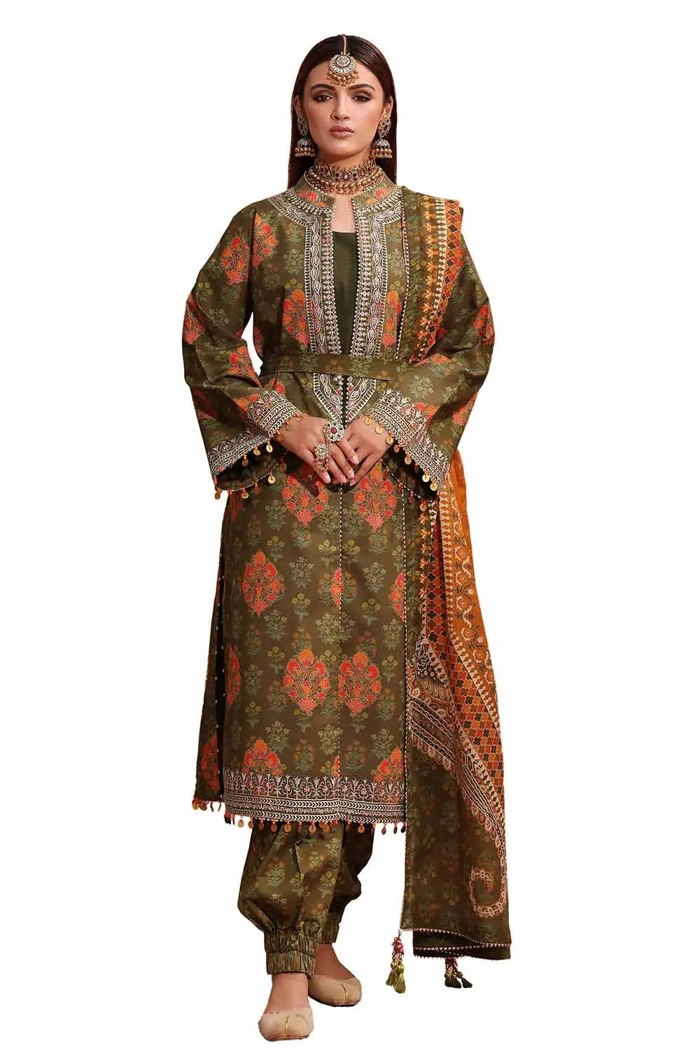 Gul Ahmed Lawn CL-42104 – Gul Ahmed 3-piece unstitched suit