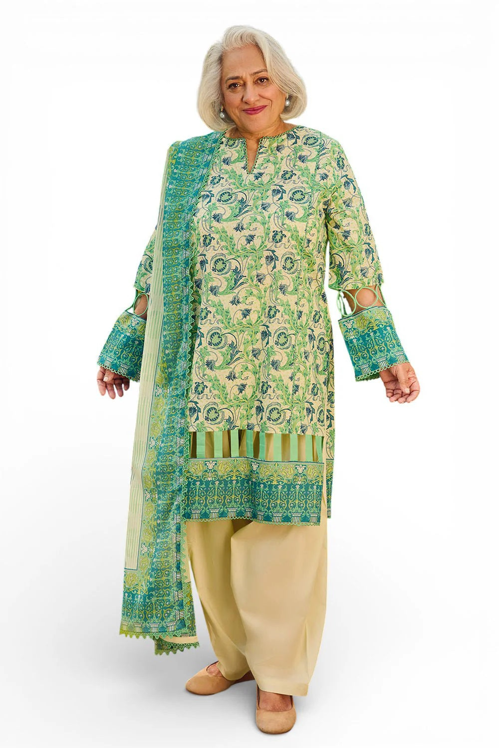 Gul Ahmed Lawn CL-62052A – Gul Ahmed 3-piece unstitched suit