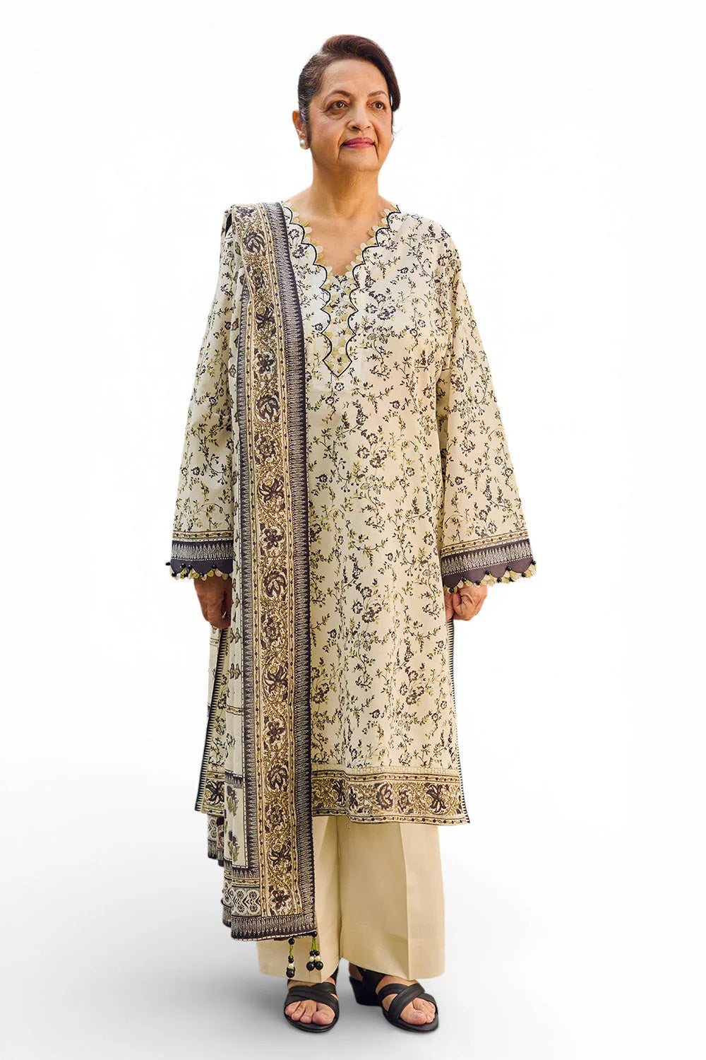 Gul Ahmed Lawn CL-62117B – Gul Ahmed 3-piece unstitched suit