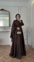 Cocoa Elegance Abaya by Leema, photo 2