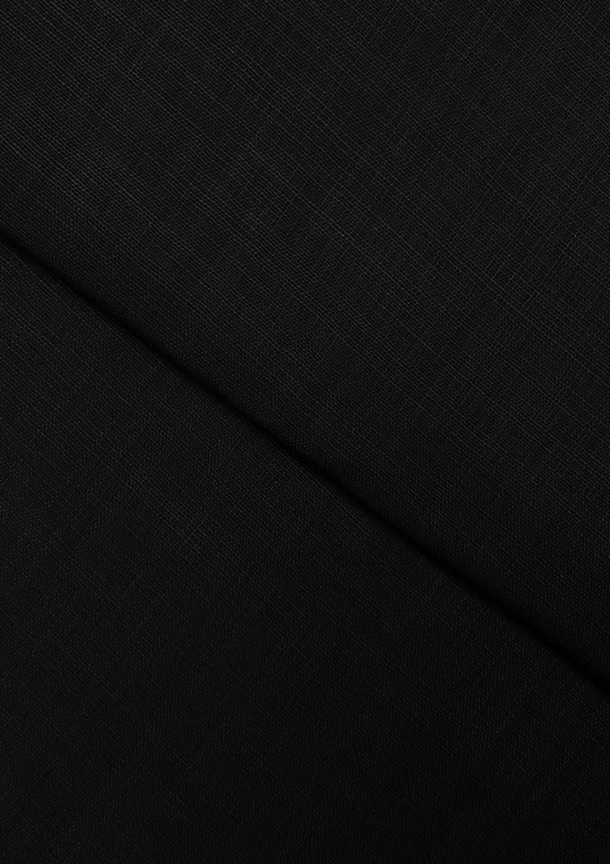 Cross Slub Khaddar – Black, plain khaddar fabric by the meter