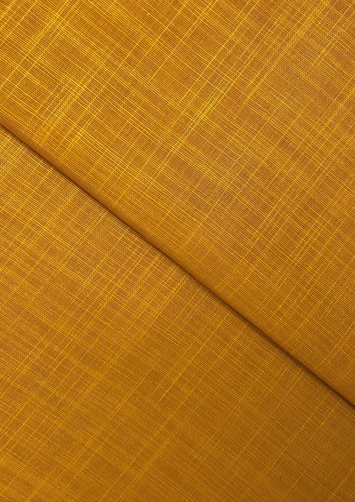 Cross Slub Khaddar – Mustard (CSK-W24-0014), plain khaddar fabric by the meter