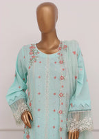 Embroidered Turquoise Lawn 3-Piece Stitched Suit by Bin Saeed