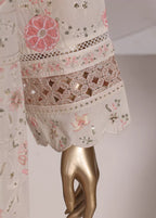 Embroidered White Lawn 3-Piece Stitched Suit by Bin Saeed, photo 3