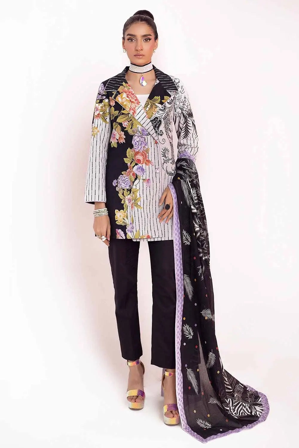 Gul Ahmed Lawn DN-42031 – Gul Ahmed 3-piece unstitched suit