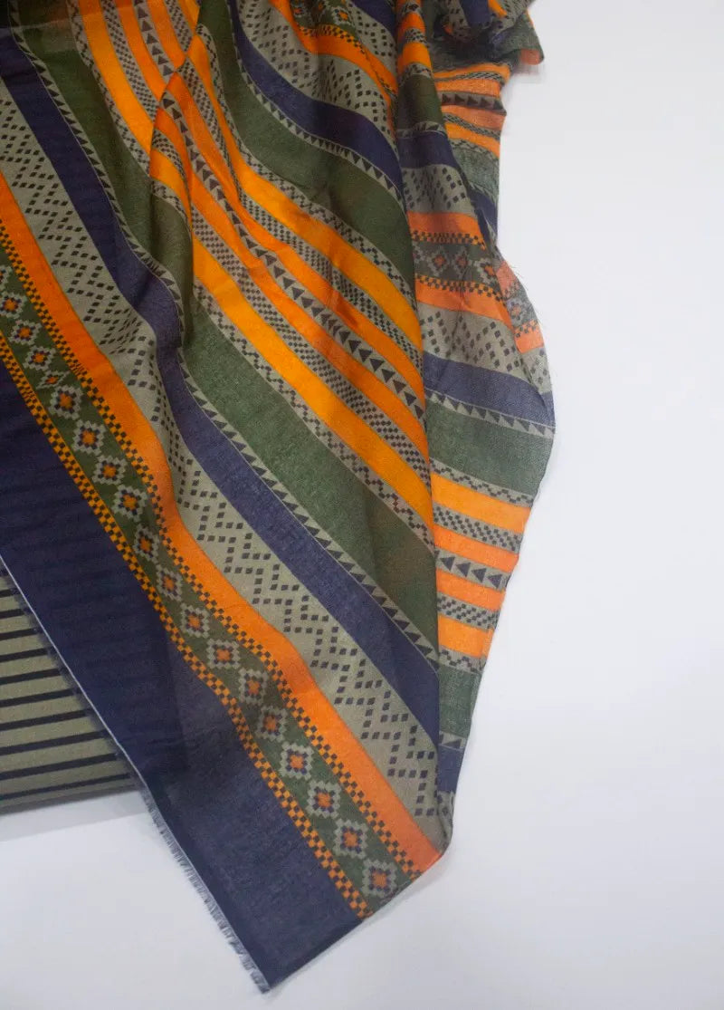 Digital Printed Cotton 3-Piece Unstitched Suit by Bin Saeed, photo 3