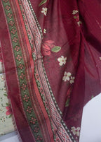 Digital Printed Ivory Cotton 3-Piece Unstitched Suit by Bin Saeed, photo 3