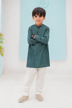 Green Self Kids Kurta by Al Deebaj, photo 3