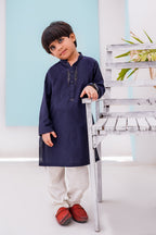 Navy Kids Kurta by Al Deebaj