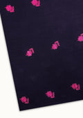 Embroidered Khaddar – Navy (EKCW1023), embroidered khaddar fabric by the meter