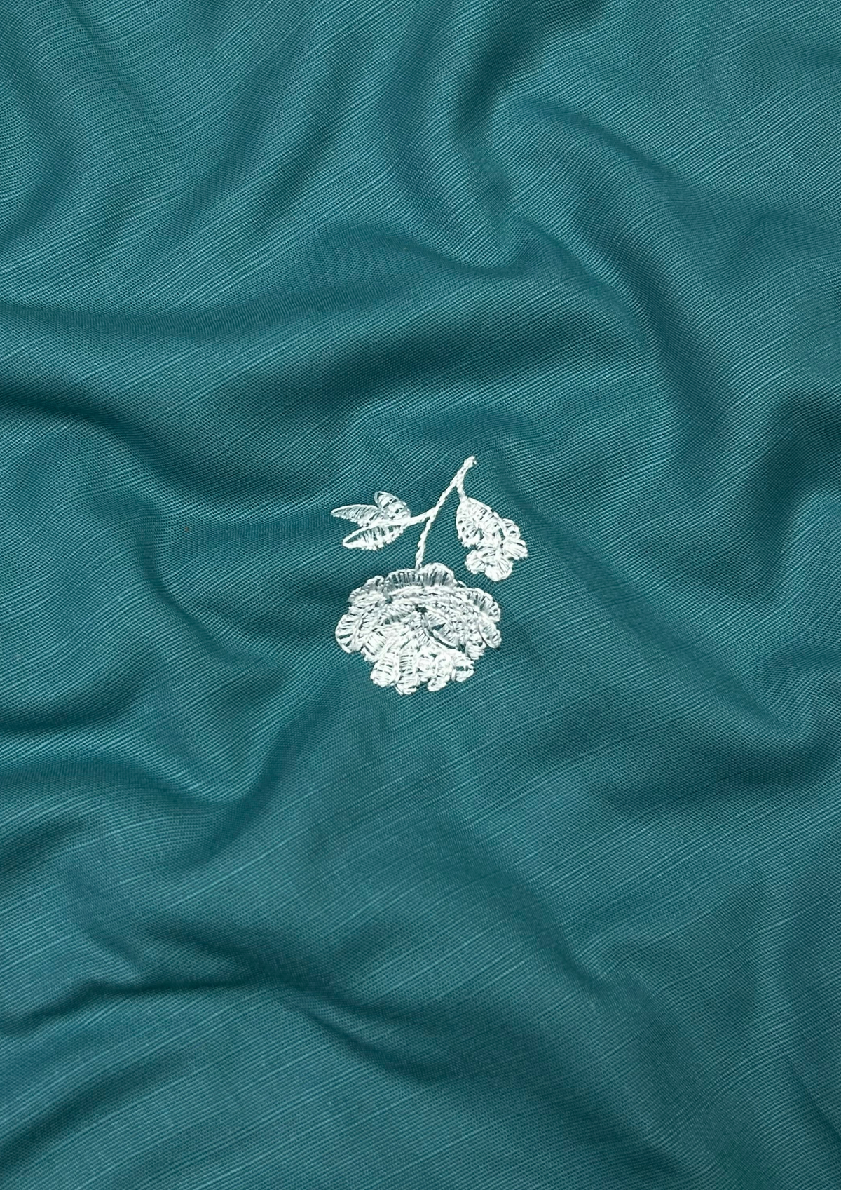 Embroidered Khaddar – Green fabric
