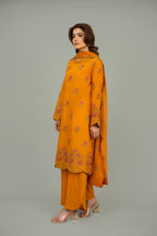 Embroidered Mustard Lawn 3-Piece Unstitched Suit by The Fabric Store, photo 2