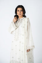 Embroidered White Lawn 3-Piece Unstitched Suit by The Fabric Store, photo 4