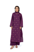 Embroidered Purple Lawn 3-Piece Unstitched Suit by The Fabric Store