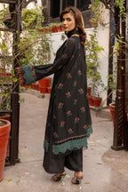 Embroidered Black Lawn 3-Piece Unstitched Suit by The Fabric Store, photo 2
