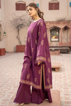 Embroidered Purple Lawn 2-Piece Unstitched Suit by The Fabric Store, photo 3