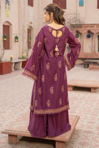 Embroidered Purple Lawn 2-Piece Unstitched Suit by The Fabric Store, photo 2