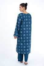 Embroidered Blue Lawn 2-Piece Unstitched Suit by The Fabric Store, photo 4