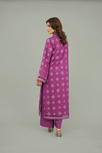 Embroidered Purple Lawn 2-Piece Unstitched Suit by The Fabric Store, photo 3