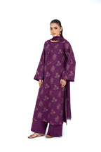 Embroidered Magenta Lawn 3-Piece Unstitched Suit by The Fabric Store, photo 2