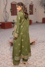 Embroidered Green Lawn 2-Piece Unstitched Suit by The Fabric Store, photo 4