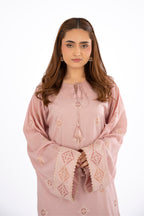 Embroidered Pink Lawn 2-Piece Unstitched Suit by The Fabric Store, photo 3