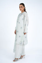 Embroidered Ice Blue Lawn 3-Piece Unstitched Suit by The Fabric Store, photo 3