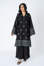 Embroidered Black Lawn 2-Piece Unstitched Suit by The Fabric Store