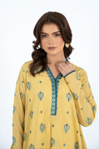 Embroidered Yellow Lawn 2-Piece Unstitched Suit by The Fabric Store, photo 3