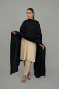 Embroidered Black Lawn Unstitched Shirt by The Fabric Store