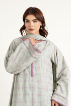 Embroidered & Embellished Green Karandi Lawn 3-Piece Unstitched Suit by The Fabric Store, photo 4