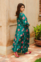 Printed Green Slub Khaddar 2-Piece Unstitched Suit by The Fabric Store, photo 4