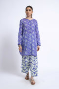 Printed Lilac Lawn 2-Piece Unstitched Suit by The Fabric Store