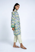 Printed Beige Lawn 2-Piece Unstitched Suit by The Fabric Store, photo 2