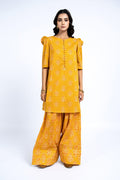 Printed Yellow Lawn 2-Piece Unstitched Suit by The Fabric Store