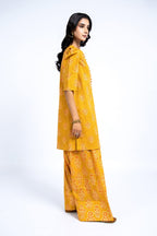 Printed Yellow Lawn 2-Piece Unstitched Suit by The Fabric Store, photo 2