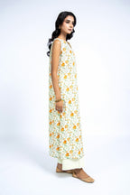 Printed Orange Lawn 2-Piece Unstitched Suit by The Fabric Store, photo 2