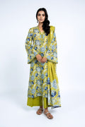 Printed Green Lawn 2-Piece Unstitched Suit by The Fabric Store