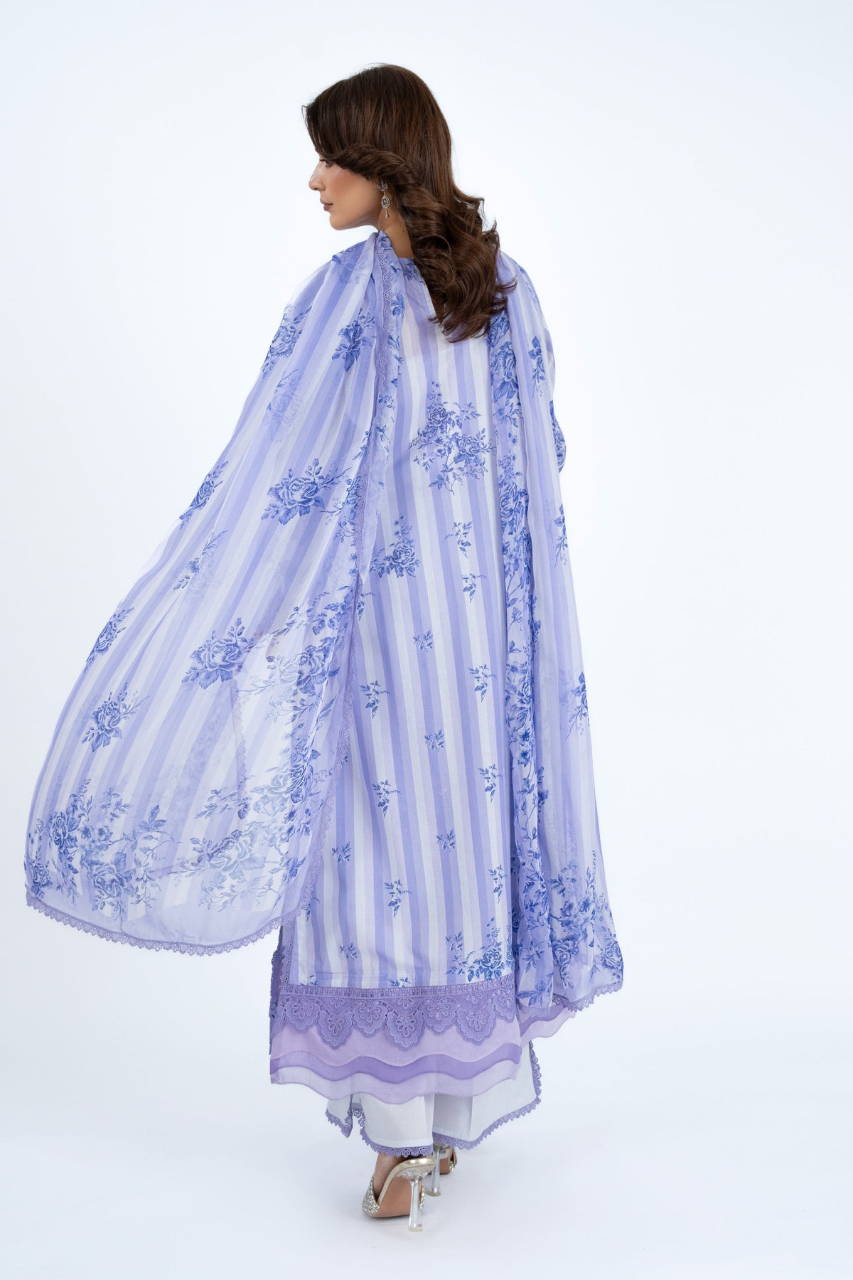 Printed Purple Lawn 3-Piece Unstitched Suit by The Fabric Store, photo 4