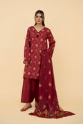 Printed Pink Lawn 3-Piece Unstitched Suit by The Fabric Store