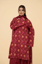 Printed Pink Lawn 3-Piece Unstitched Suit by The Fabric Store, photo 2