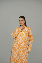 Printed Orange Lawn 2-Piece Pret Suit by The Fabric Store, photo 4