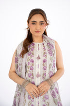 Printed O White Lawn 3-Piece Unstitched Suit by The Fabric Store, photo 3