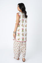 Printed White Lawn 2-Piece Unstitched Suit by The Fabric Store, photo 2