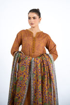 Printed Mustard Lawn 3-Piece Unstitched Suit by The Fabric Store, photo 3