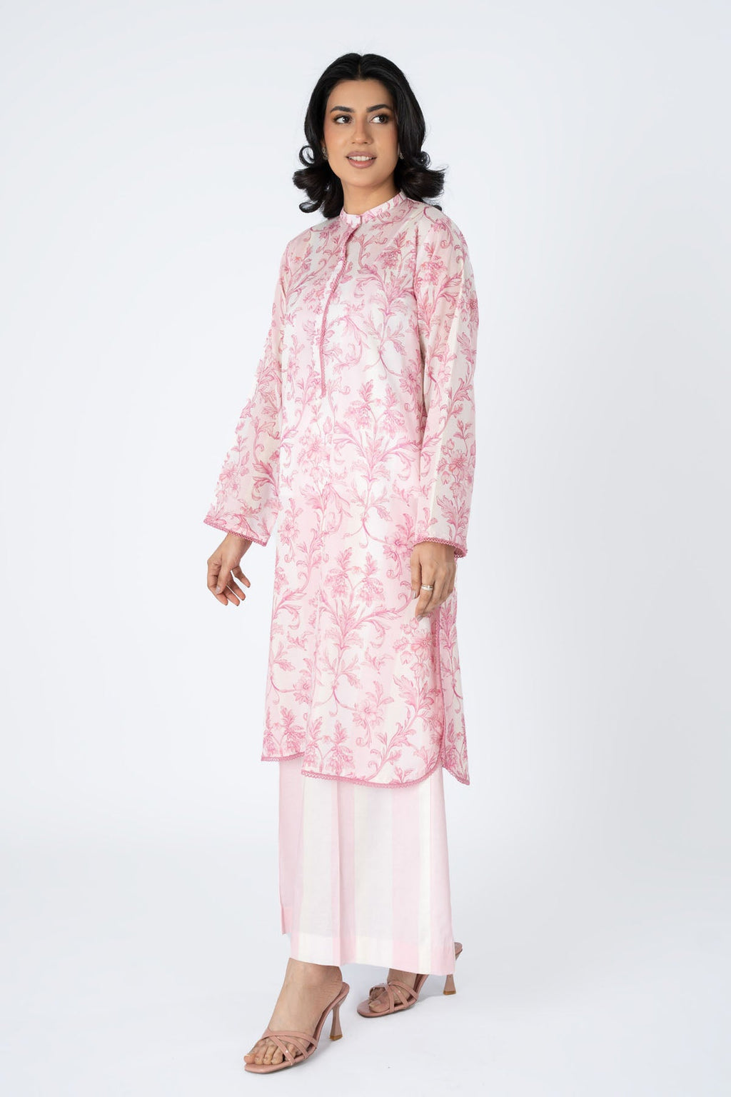 Printed Pink Lawn 2-Piece Pret Suit by The Fabric Store, photo 4