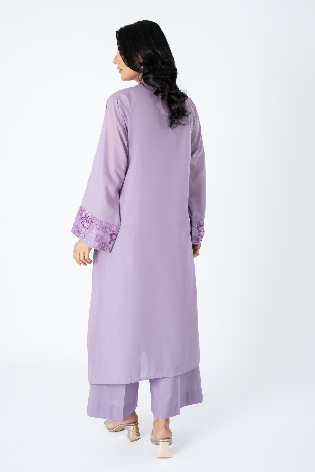 Embroidered Purple Lawn 2-Piece Pret Suit by The Fabric Store, photo 2