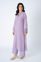 Embroidered Purple Lawn 2-Piece Pret Suit by The Fabric Store, photo 4