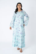 Printed L Blue Lawn 2-Piece Pret Suit by The Fabric Store